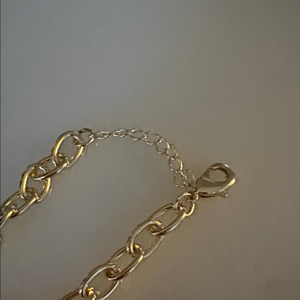 NEW 14k Gold Plated Pendant CHARM Bracelet 72 - Picture 4 of 4